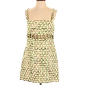 Thea Mini Dress in Mint Waves ALEXIS